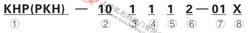 KHP、PKH高压板式球阀型号说明