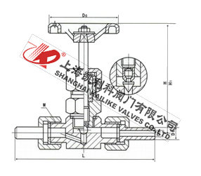 J21W外螺纹针形截止阀